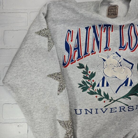 Furst Of A Kind Saint Louis University Vintage Upcycled Crewneck Billiken - Picture 5 of 7